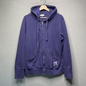 Peloton Ultimate Fleece Full Zip Sweatshirt Hoodie Women XL Spellout Logo